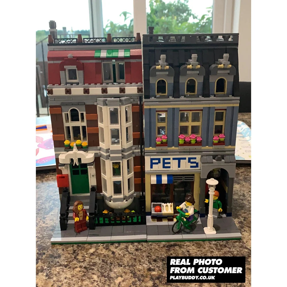 Pet Shop Creator Building Blocks 2032PCS w/ 4 Figures (10218) ABS Kit Pet Shop Building Blocks