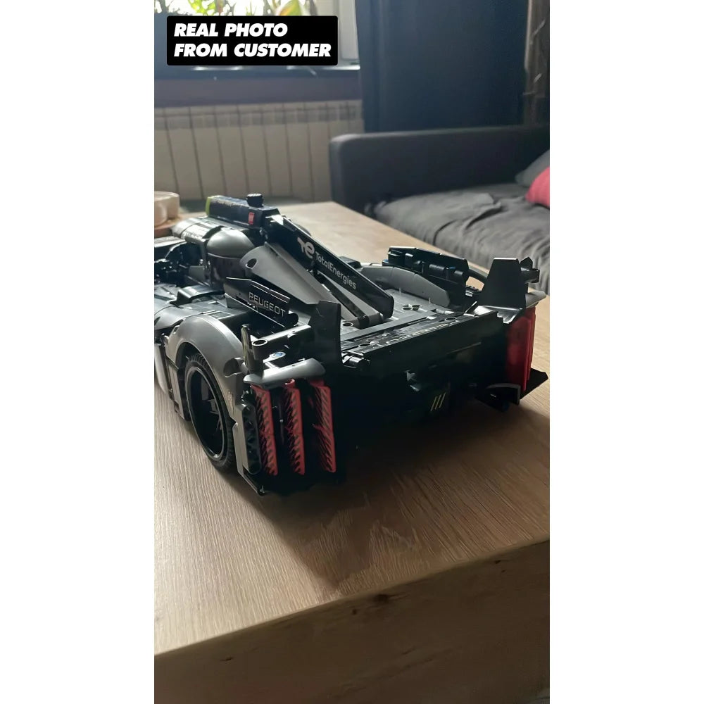 Peugeot 9x8 24H Le Mans Hybrid Hypercar Building Blocks 1775PCS Peugeot 9x8 24H Le Mans Building Blocks