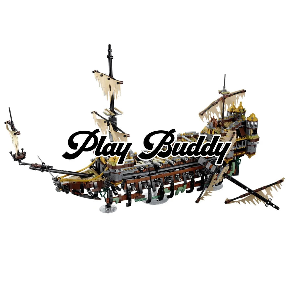 Pirates of the Caribbean The Silent Mary Pirate Ship Building Blocks Toy Bricks The Silent Mary Building Blocks