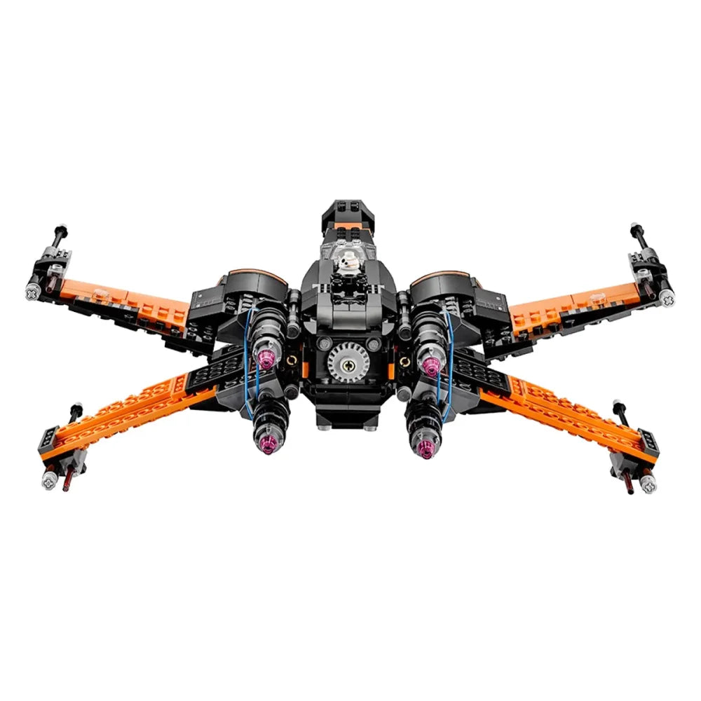 Poe’s X Wing Fighter Building Blocks Set 717PCS (75102) Bricks w/ 4 Figures Poe’s X Wing Fighter Building Blocks