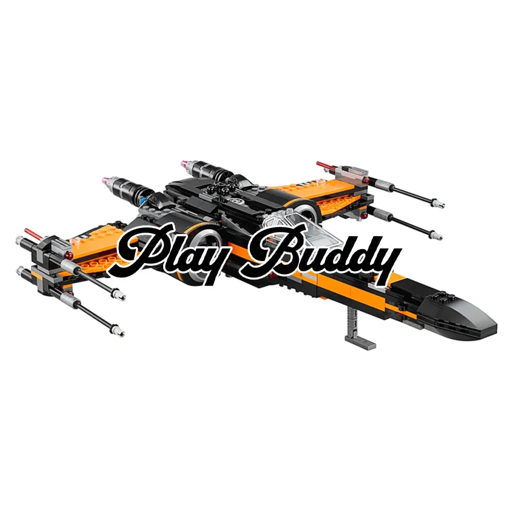 Poe’s X Wing Fighter Building Blocks Set 717PCS (75102) Bricks w/ 4 Figures Poe’s X Wing Fighter Building Blocks