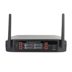 Professional 4 Channel UHF Wireless 4 Microphone Mic System Cordless Handheld UK Black Microphone