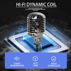 Professional Dynamic Vintage Classic Mic Old Retro Style Metal Grill Microphone Silver Microphone