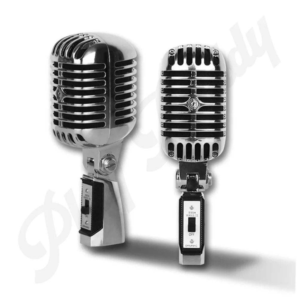 Professional Dynamic Vintage Classic Mic Old Retro Style Metal Grill Microphone Silver Microphone