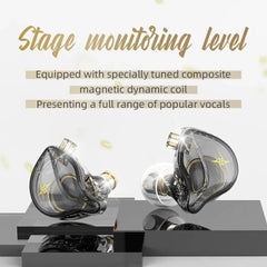 QKZ ZXT MT1 In Ear Earphone Dynamic DJ Monitor IEM Earbuds HiFi Noise Cancelling Headphones