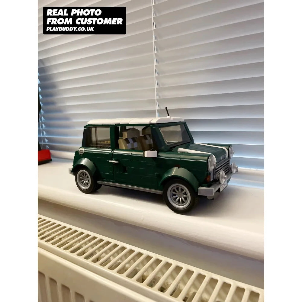 Retro Mini Cooper MK VII Building Blocks Set Classic Vintage Car Toy Gift Mini Cooper MK VII / 1106 Pieces Building