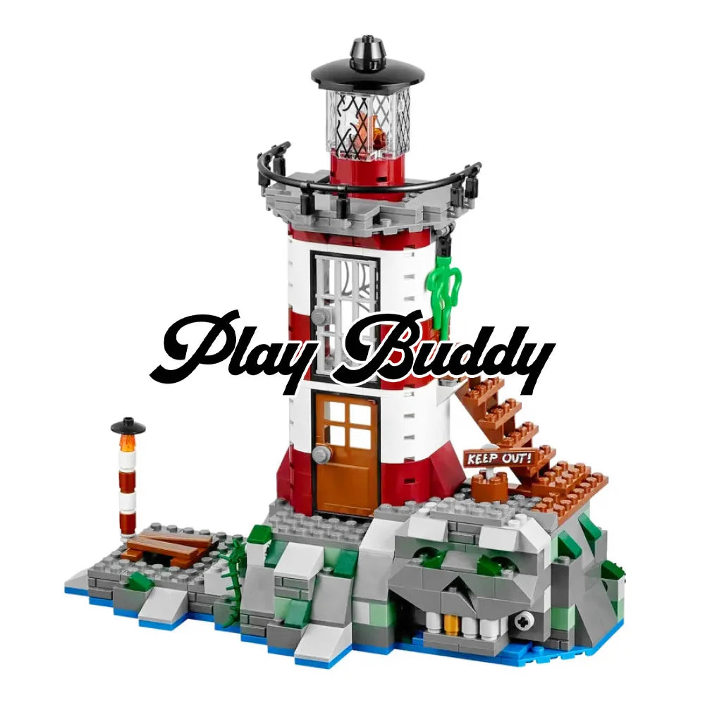 Scooby Doo (75903) Haunted Lighthouse 437PCS MOC Building Blocks w/ Figures Haunted Lighthouse / Included Building