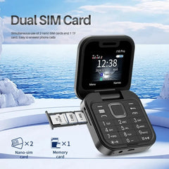 SERVO i16 Pro Mini 1.77’’ Fold Mobile Phone Dual SIM 2G GSM Small Flip Cellphone Mobile Phone