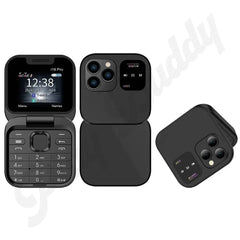 SERVO i16 Pro Mini 1.77’’ Fold Mobile Phone Dual SIM 2G GSM Small Flip Cellphone Mobile Phone