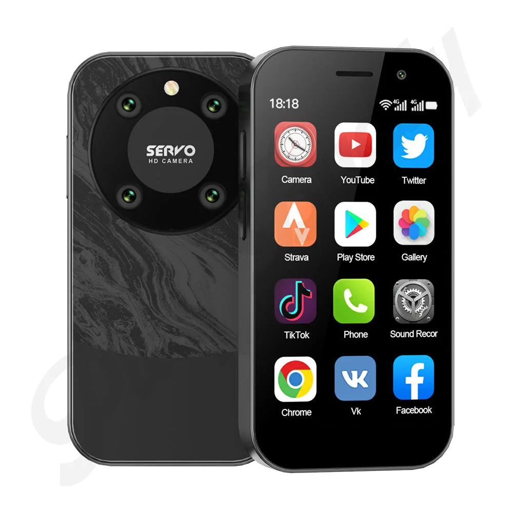 SERVO KING 9000 3.0’’ HD Small Smartphone Android 10.0 4G LTE 2GB 16GB Mini Phone Mobile Phone