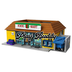 Simpsons Kwik-E-Mart 71016 Convenience Store Building Blocks 2179PCS + 6 Figures Kwik-E-Mart Building Blocks
