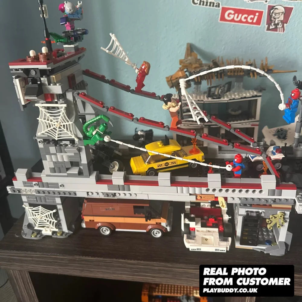 Spider Man Web Warriors Ultimate Bridge Battle (76057) Building Blocks w/ Figures Ultimate Bridge Battle / Included