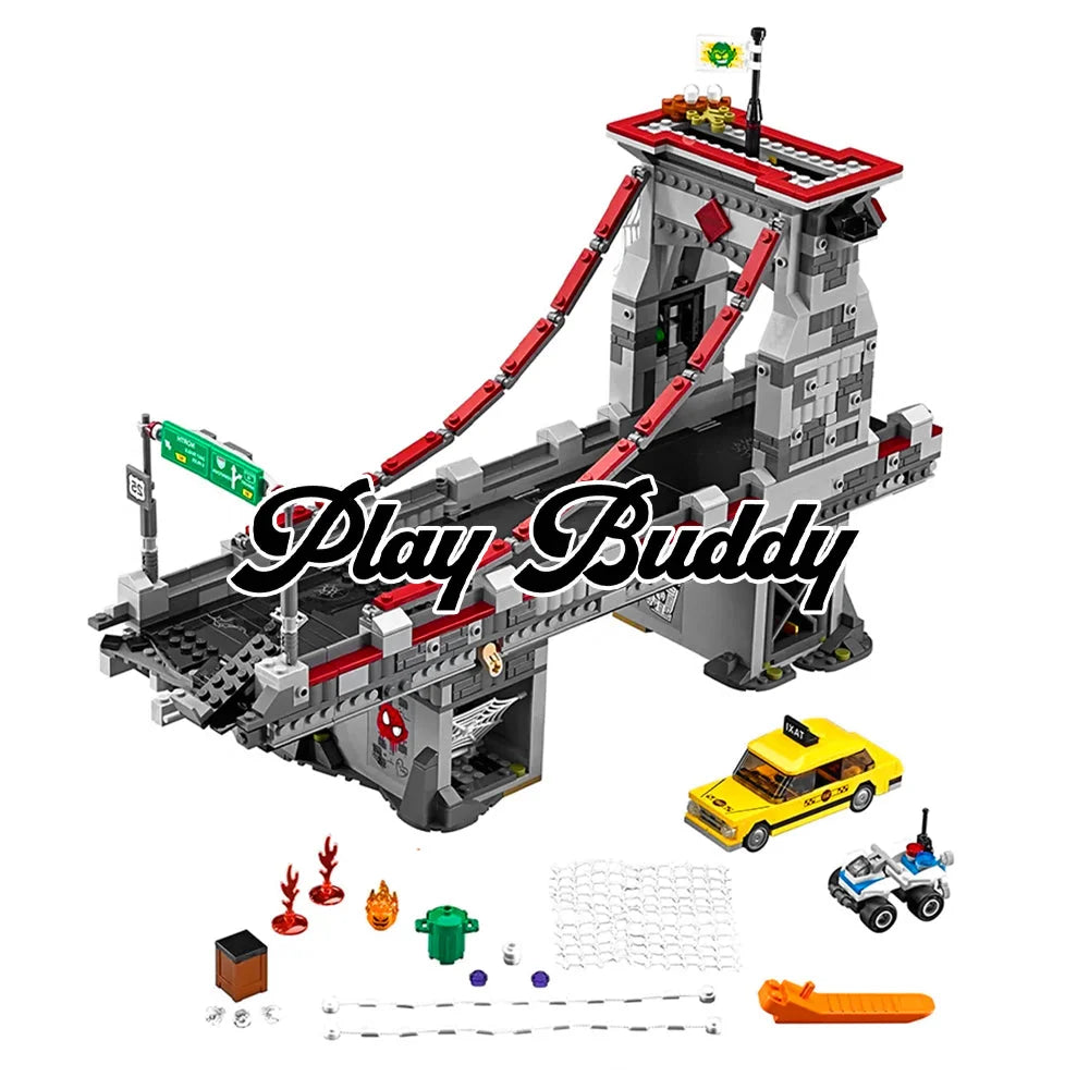 Spider Man Web Warriors Ultimate Bridge Battle (76057) Building Blocks w/ Figures Ultimate Bridge Battle / Included