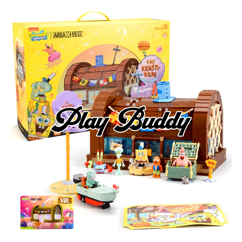 SpongeBob SquarePants Krusty Krab Building Blocks 3200PCS Boxed Krusty Krab / 3200 Pieces Building Blocks