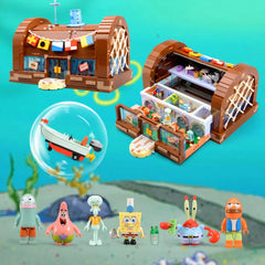 SpongeBob SquarePants Krusty Krab Building Blocks 3200PCS Boxed Krusty Krab / 3200 Pieces Building Blocks