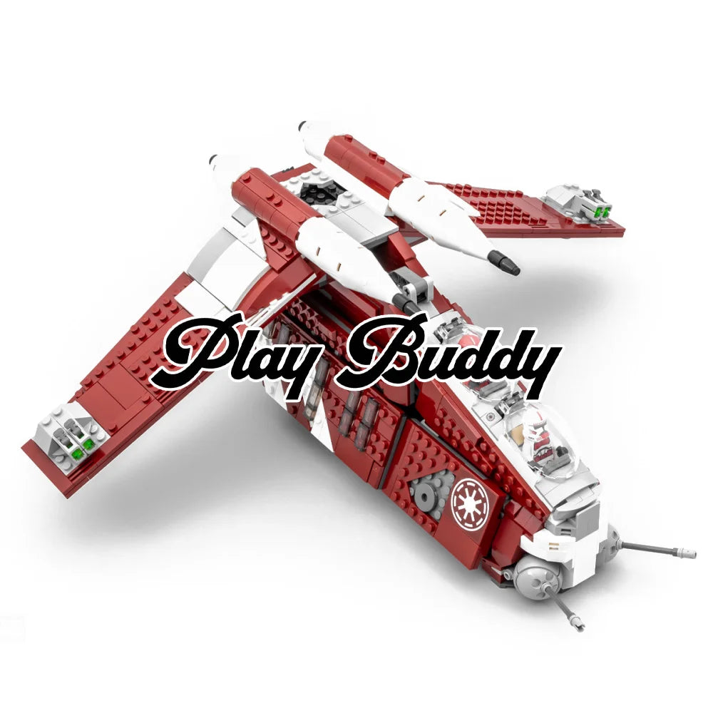 Star Wars Coruscant Guard Gunship 1083PCS Building Blocks Set 75354 ABS Kit Coruscant Guard Gunship Building Blocks