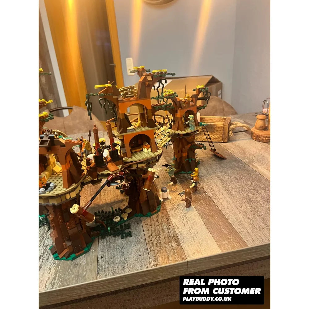 Star Wars Ewok Village Building Blocks 1990PCS (10236) ABS Kit w/ 16x Figures Ewok Village Building Blocks