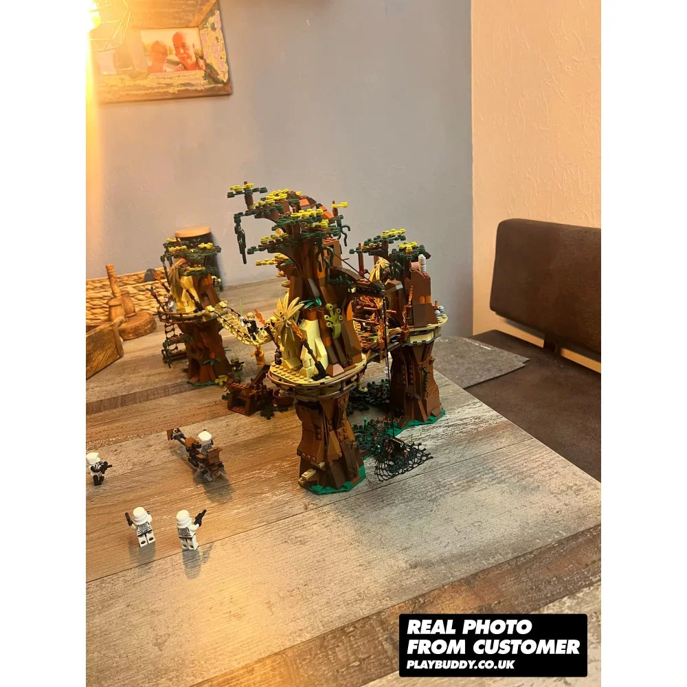 Star Wars Ewok Village Building Blocks 1990PCS (10236) ABS Kit w/ 16x Figures Ewok Village Building Blocks