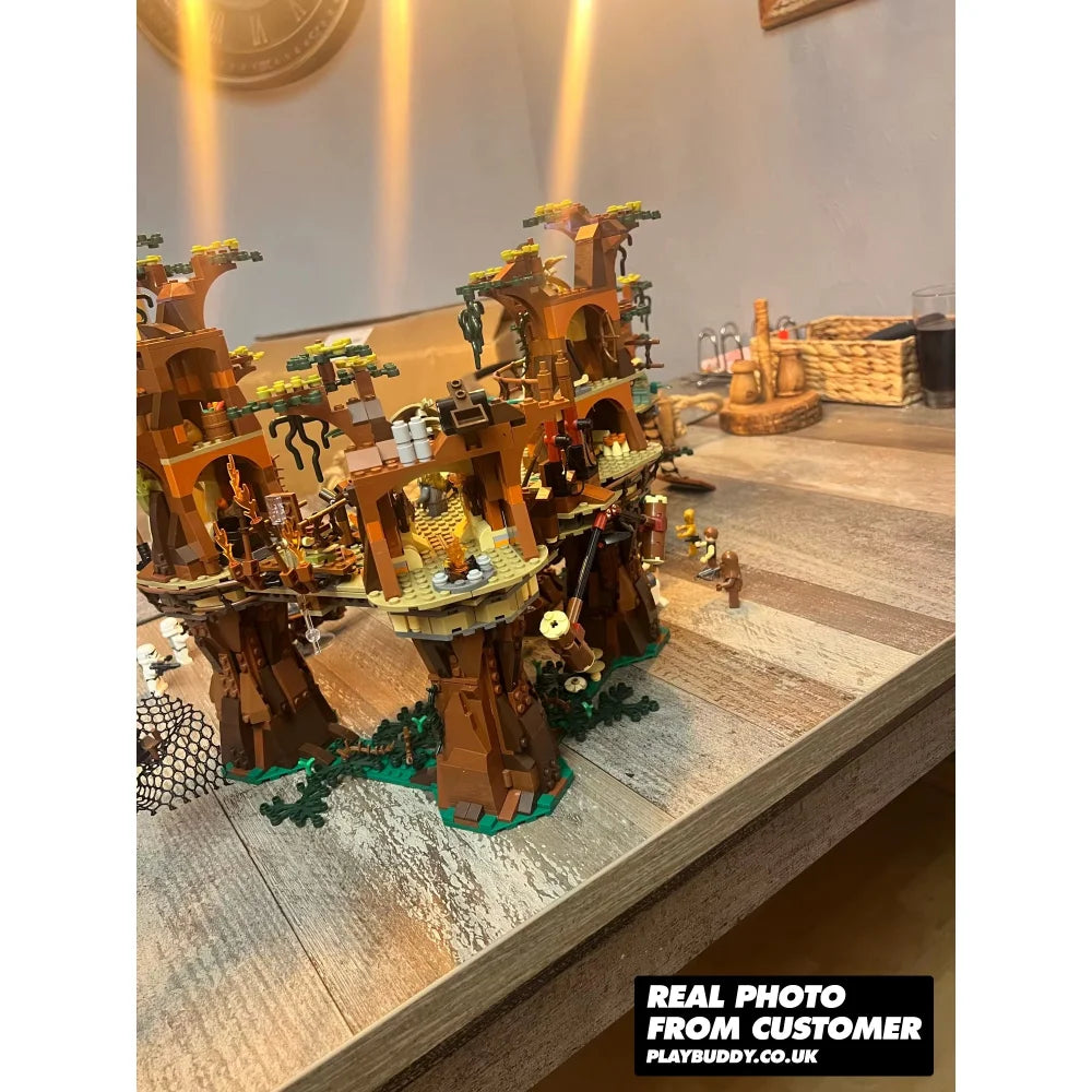 Star Wars Ewok Village Building Blocks 1990PCS (10236) ABS Kit w/ 16x Figures Ewok Village Building Blocks