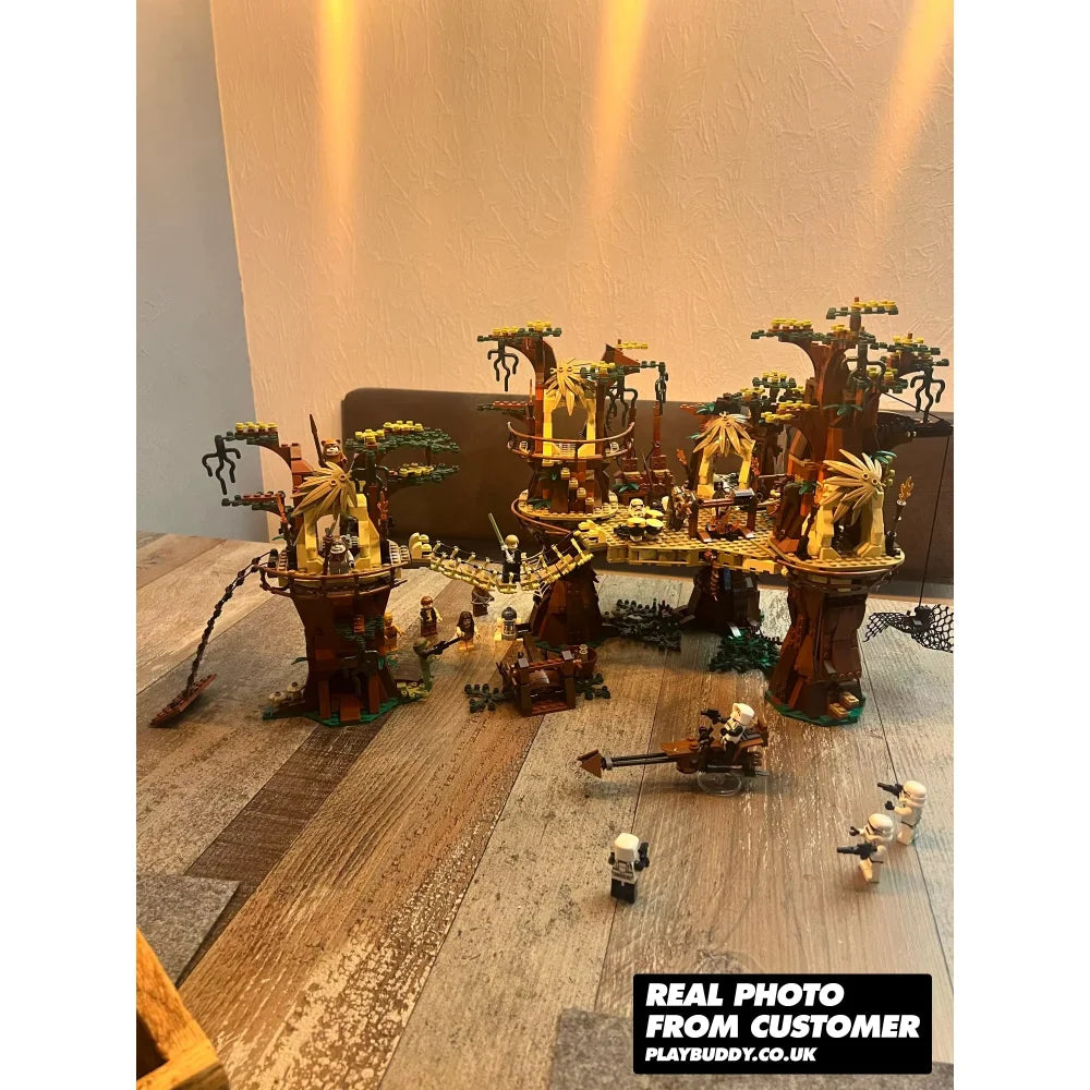 Star Wars Ewok Village Building Blocks 1990PCS (10236) ABS Kit w/ 16x Figures Ewok Village Building Blocks