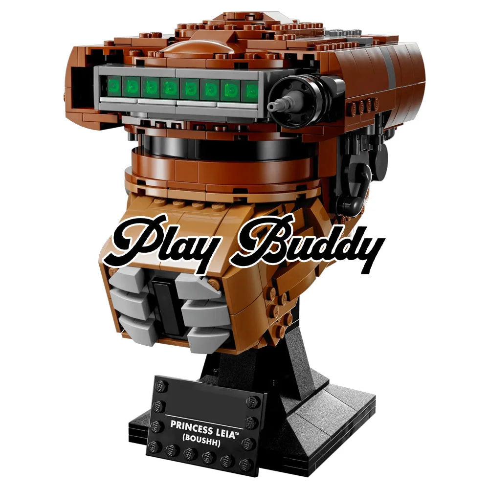 Star Wars Princess Leia (Boushh) Helmet Mask (75351) 670PCS Building Block Set Princess Leia (Boushh) Helmet / 670