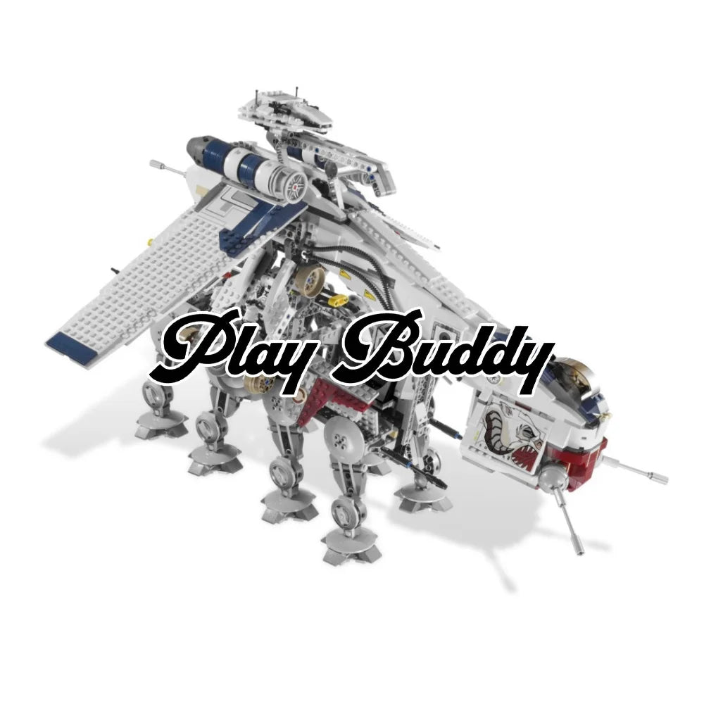 Star Wars Republic Dropship With AT OT Walker 1808PCS (10195) Building Blocks Republic Dropship With AT OT Walker