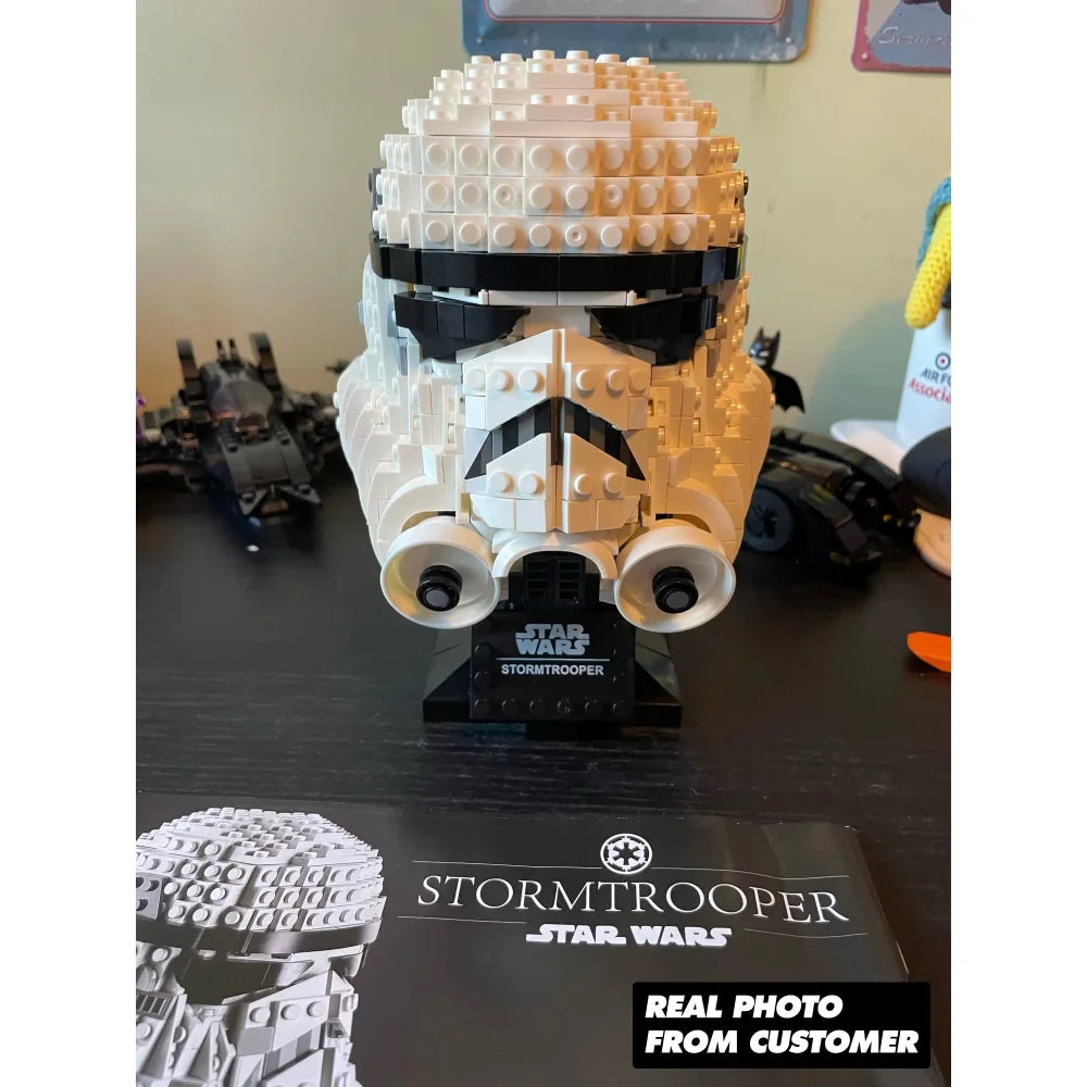 Star Wars Stormtrooper Helmet MOC Building Block Set Star Wars Assembly Bricks Stormtrooper Helmet / 647 Pieces