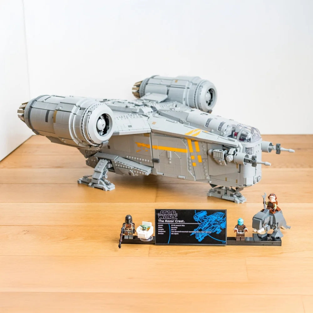 Star Wars The Razor Crest (75331) 6187PCS Building Blocks w/ 5 Figures Razor Crest Building Blocks