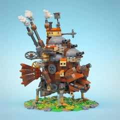 Studio Ghibli Howl’s Moving Castle Building Blocks Set 1249PCS MOC Bricks Howl’s Moving Castle Building Blocks