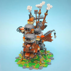 Studio Ghibli Howl’s Moving Castle Building Blocks Set 1249PCS MOC Bricks Howl’s Moving Castle Building Blocks