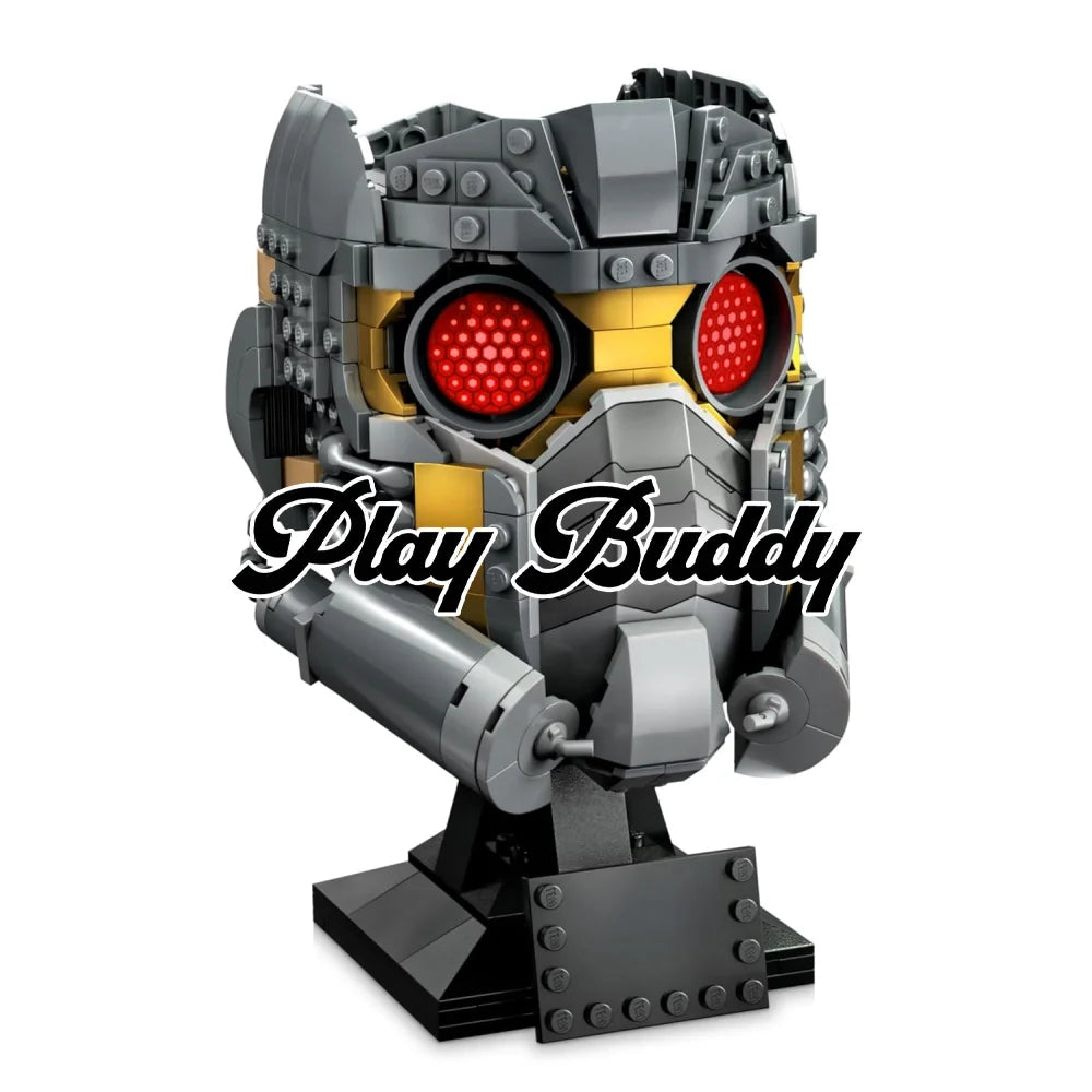 Super Heroes: Star Lord’s Helmet Building Blocks Set 600PCS Assembly Bricks Star Lord’s Helmet / 600 Pieces Building
