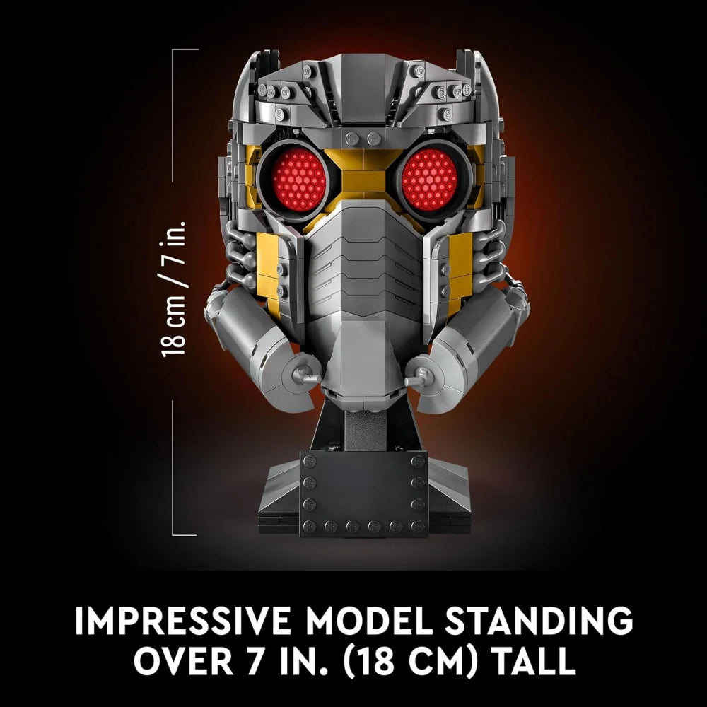 Super Heroes: Star Lord’s Helmet Building Blocks Set 600PCS Assembly Bricks Star Lord’s Helmet / 600 Pieces Building