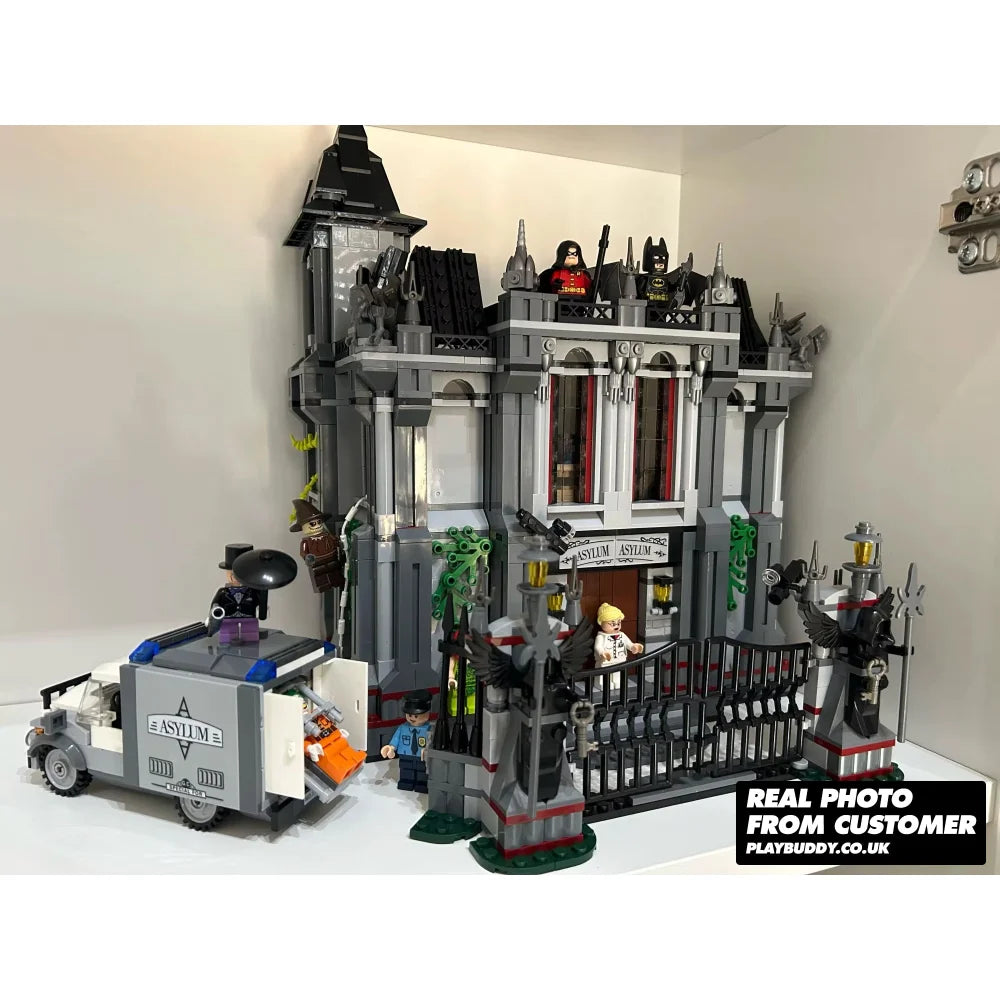 Superhero Batman Arkham Asylum Breakout 1619PCS Building Blocks with Figures Arkham Asylum Breakout Building Blocks