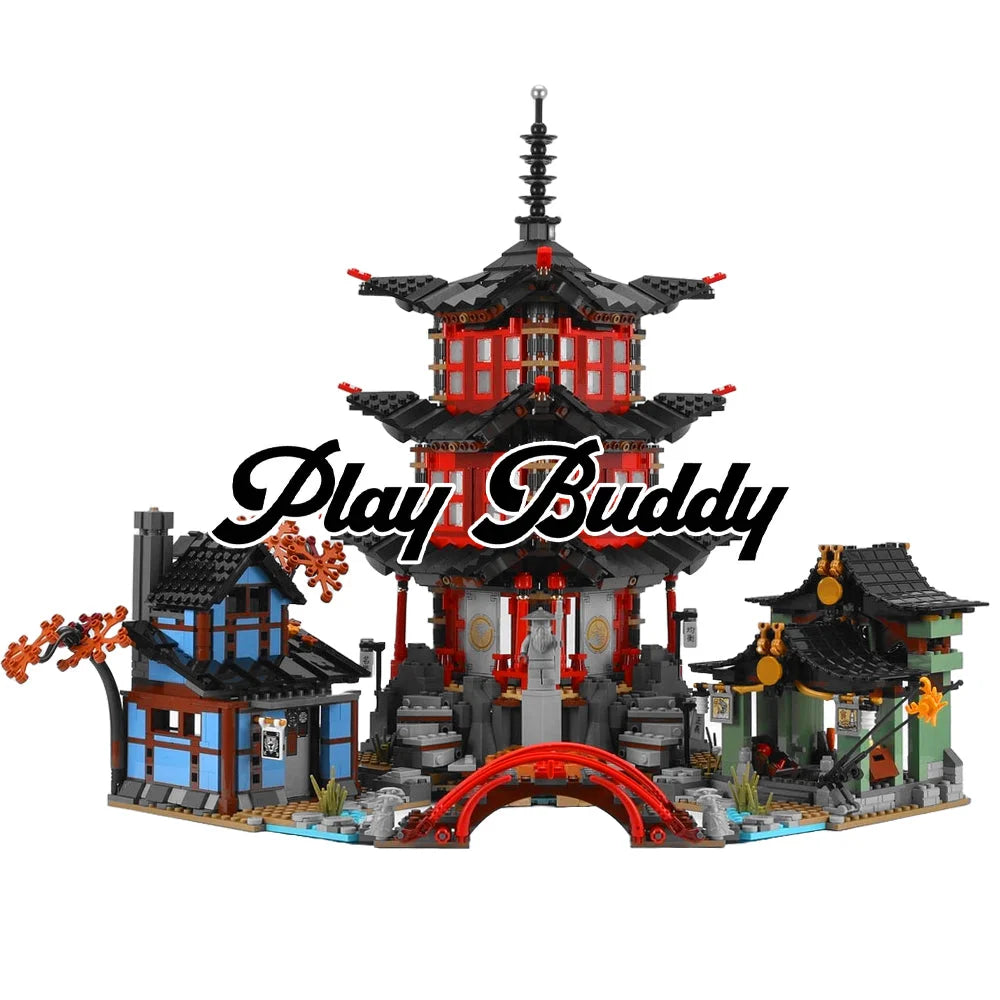 Temple of Airjitzu Building Blocks 2028PCS w/ 13 Figures (70751) ABS Kit Temple of Airjitzu / 2028 Pieces Building