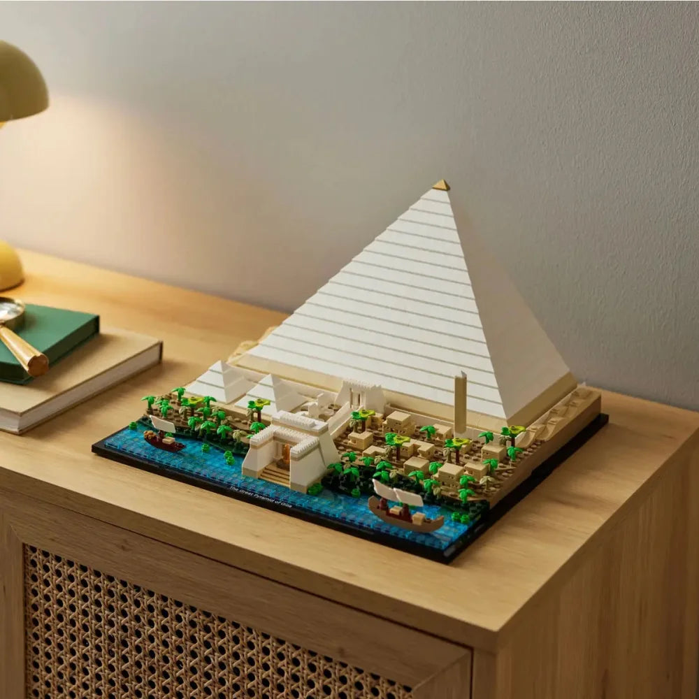 The Great Pyramid Of Giza Building Blocks 1476PCS DIY Assembly Bricks Great Pyramid Of Giza Building Blocks