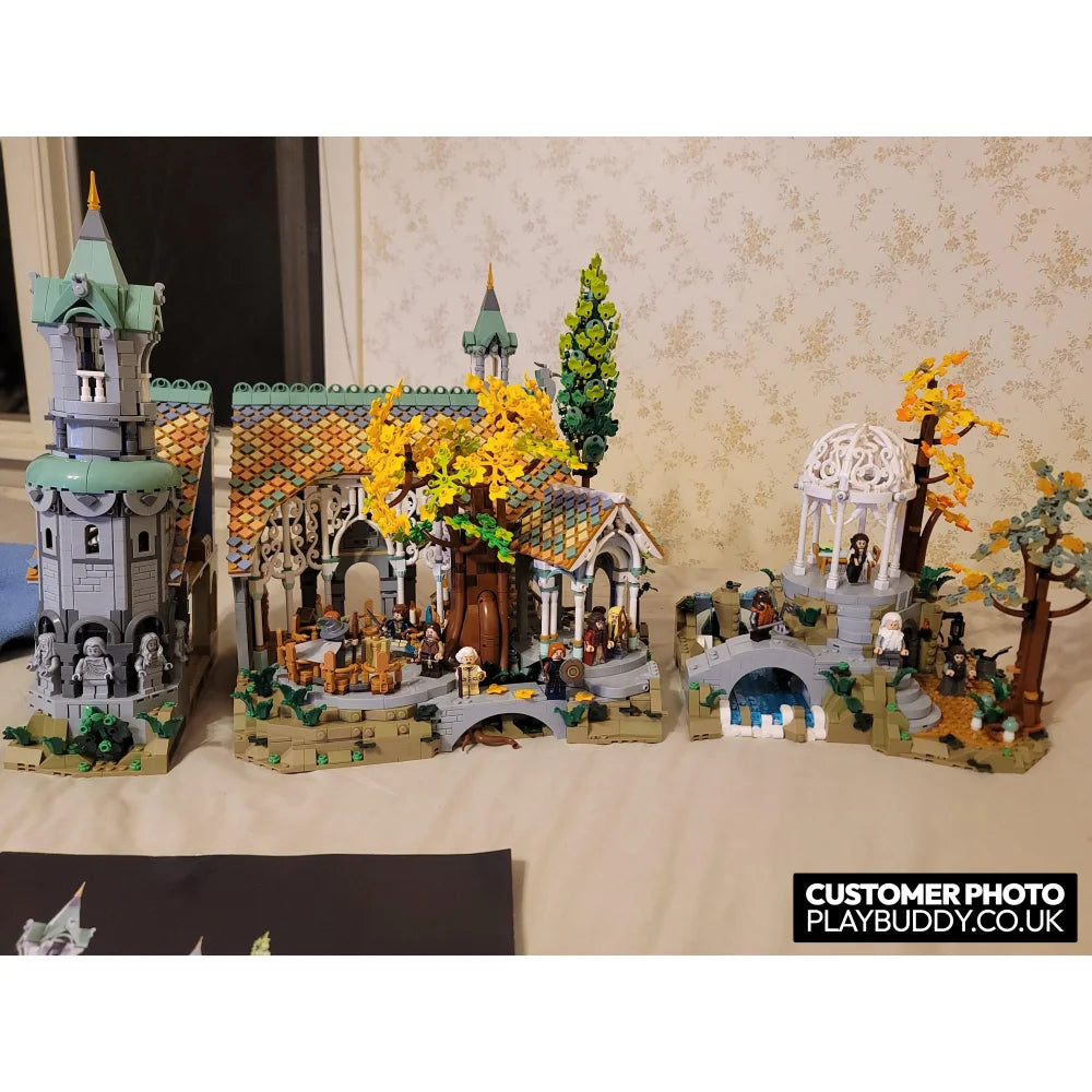 The Lord of the Rings: Rivendell (10316) Building Blocks 6167PCS w/ 15 Figures Rivendell Building Blocks