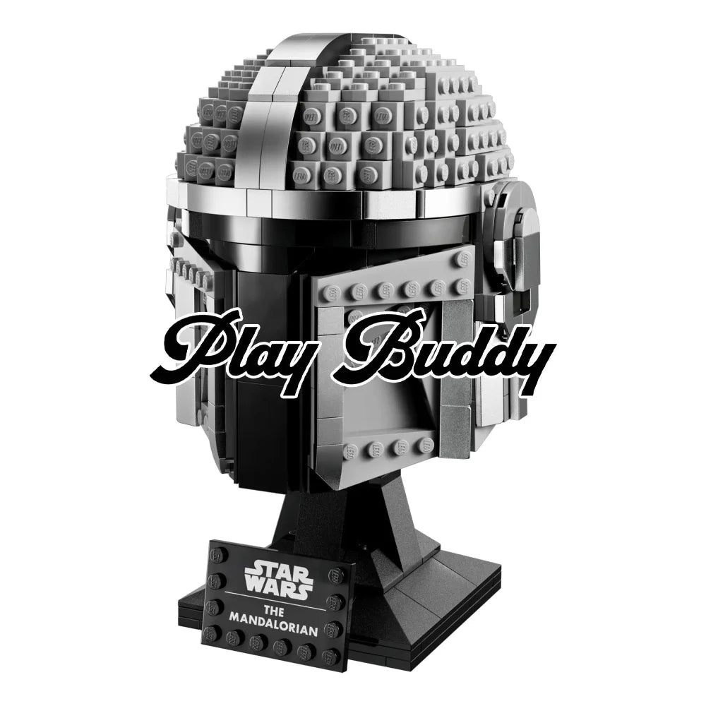 The Mandalorian Helmet MOC Building Blocks 584PCS For Star Wars Fans Mandalorian Helmet / 584 Pieces Building Blocks