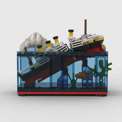 Titanic Building Blocks Set Model Ship Bricks Display Boat Iceberg Gift Adult Titanic Building Blocks