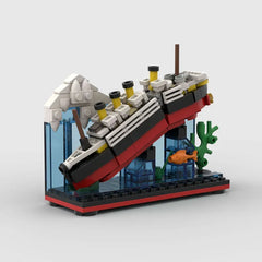 Titanic Building Blocks Set Model Ship Bricks Display Boat Iceberg Gift Adult Titanic Building Blocks