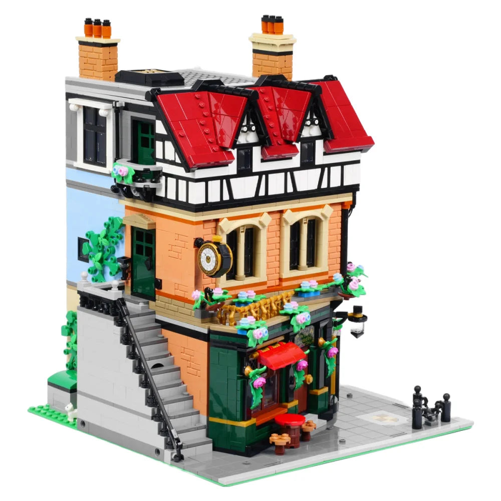 Tudor Corner Modular Building Blocks 3266PCS w/ 8 Figures (10350) ABS Kit Tudor Corner Building Blocks