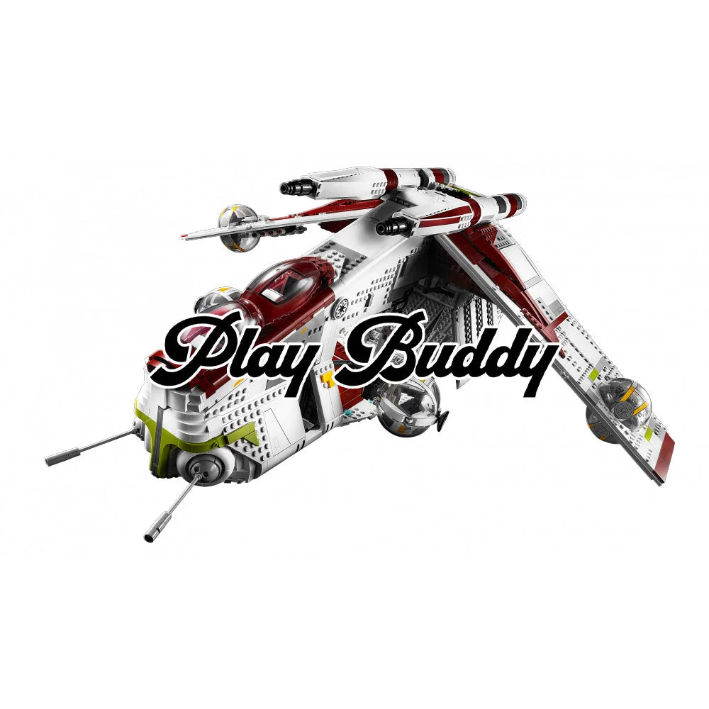 UCS Republic Gunship (75309) Building Blocks w/ 2 Figures 3292PCS Bricks Republic Gunship / Included Building Blocks