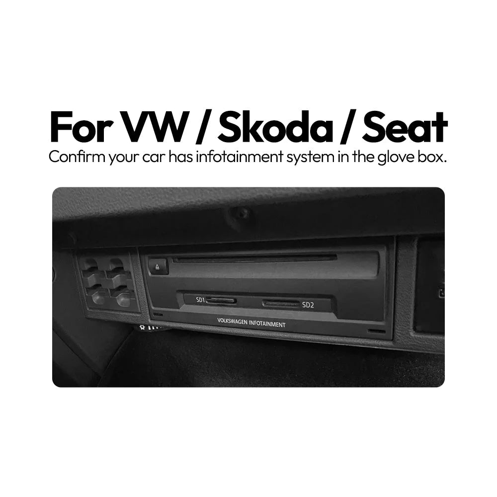 VW Wireless CarPlay & Android Auto for Volkswagen Skoda SEAT Retrofit MIB1/MIB2 MIB1/MIB2 Apple CarPlay & Android Auto