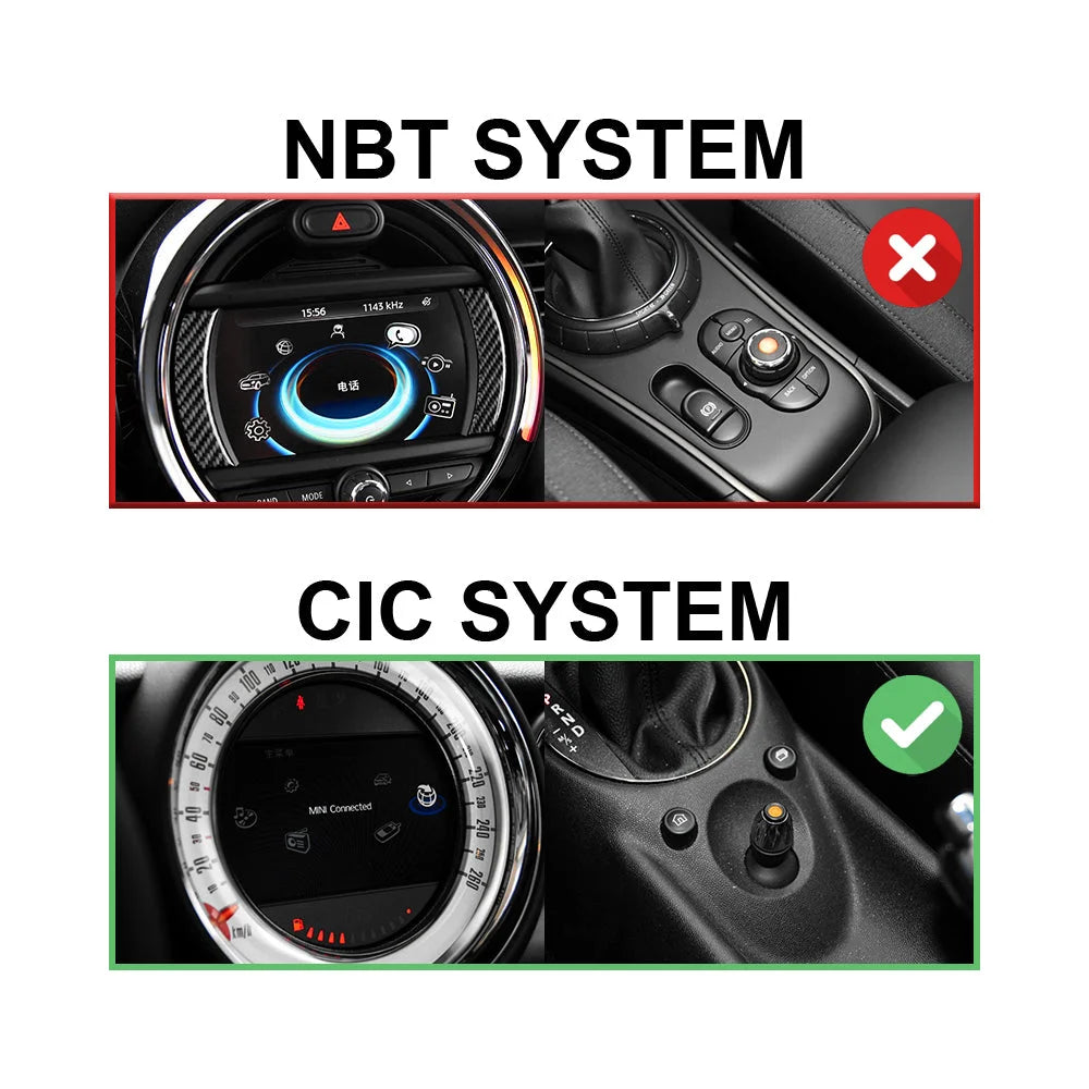 Wireless Apple CarPlay & Android Auto CIC Retrofit Kit for MINI Cooper CIC (4-Pin Connector) Apple CarPlay & Android