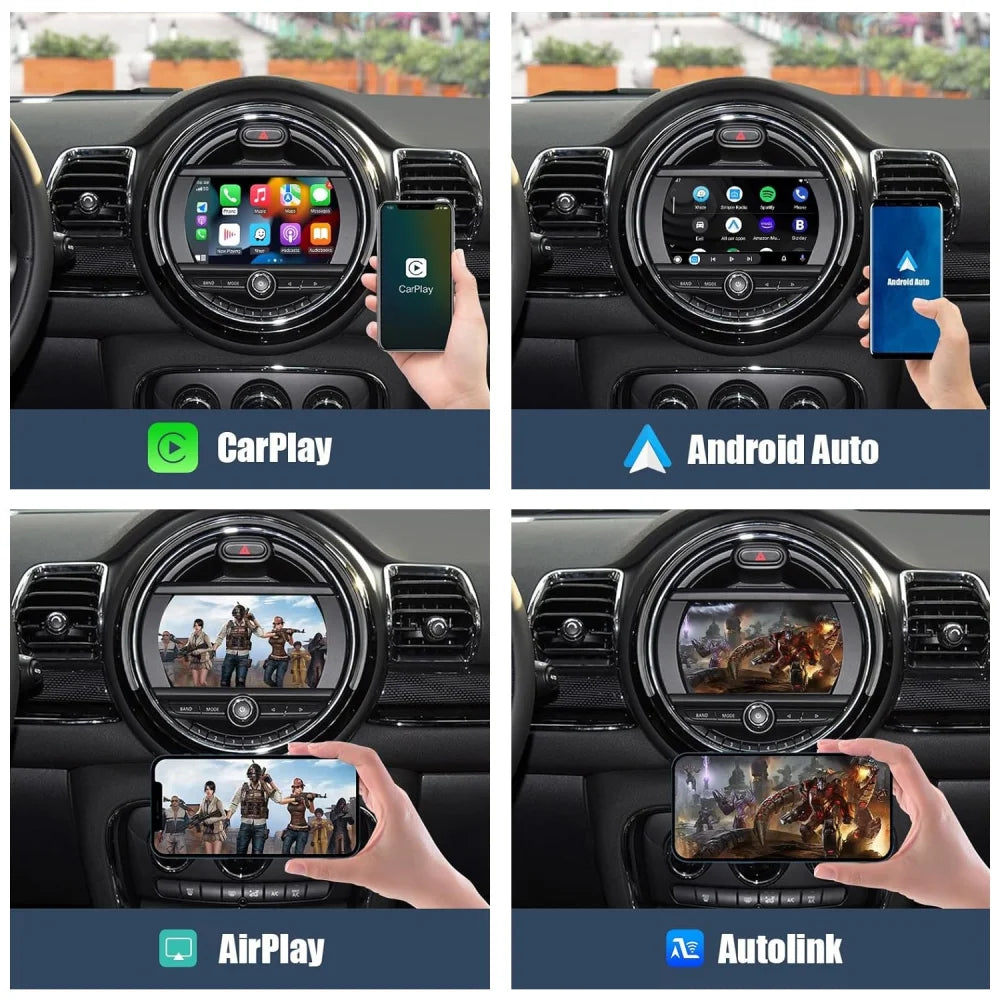 Wireless Apple CarPlay & Android Auto NBT Retrofit Kit for MINI Cooper NBT (6-Pin Connector) Apple CarPlay & Android