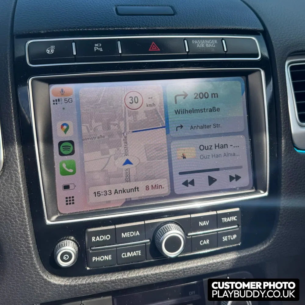 Wireless Apple CarPlay & Android Auto Retrofit for VW Touareg 2010-2018 RNS850 VW Touareg 2010-2018 Apple CarPlay &