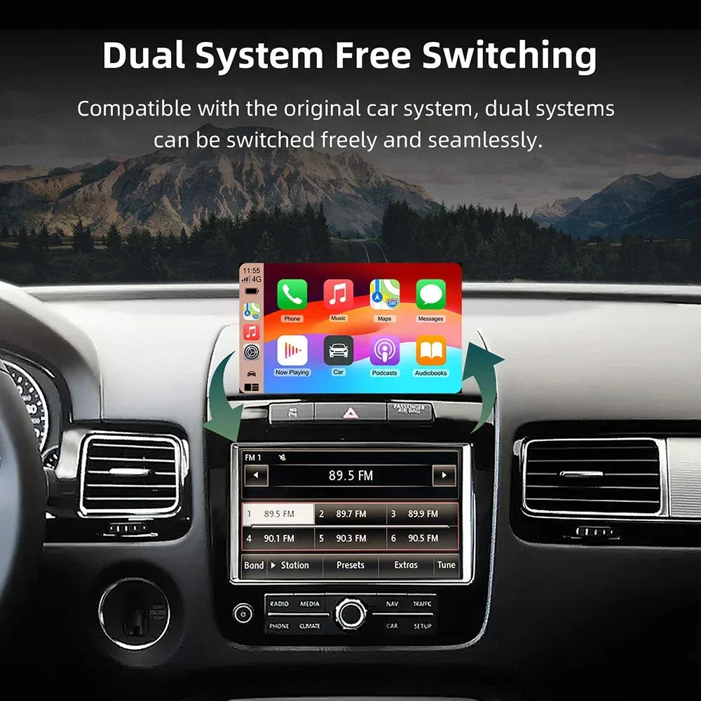 Wireless Apple CarPlay & Android Auto Retrofit for VW Touareg 2010-2018 RNS850 VW Touareg 2010-2018 Apple CarPlay &