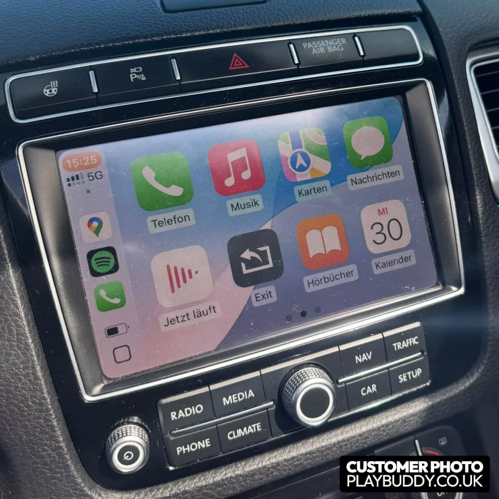 Wireless Apple CarPlay & Android Auto Retrofit for VW Touareg 2010-2018 RNS850 VW Touareg 2010-2018 Apple CarPlay &