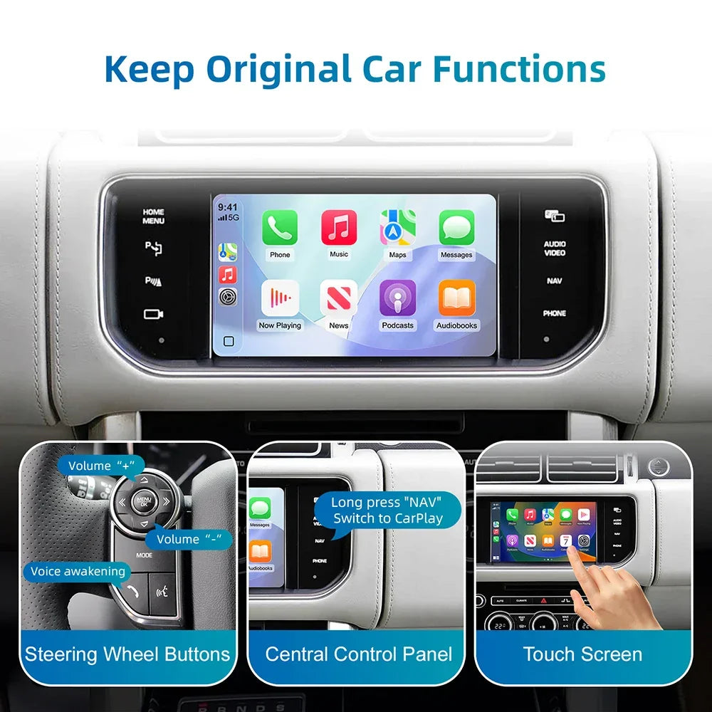 Wireless CarPlay & Android Auto Decoder Box For Jaguar & Land Rover Bosch Host 7/8-Inch Bosch Apple CarPlay & Android