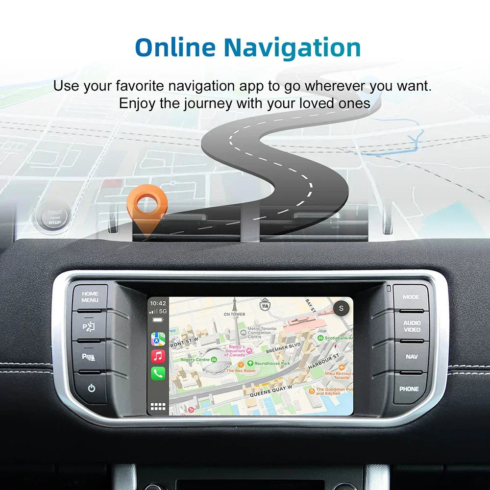 Wireless CarPlay & Android Auto Decoder Box For Jaguar & Land Rover Bosch Host 7/8-Inch Bosch Apple CarPlay & Android