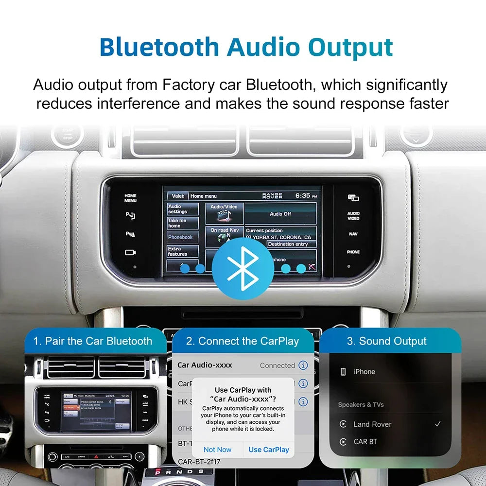 Wireless CarPlay & Android Auto Decoder Box For Jaguar & Land Rover Bosch Host 7/8-Inch Bosch Apple CarPlay & Android